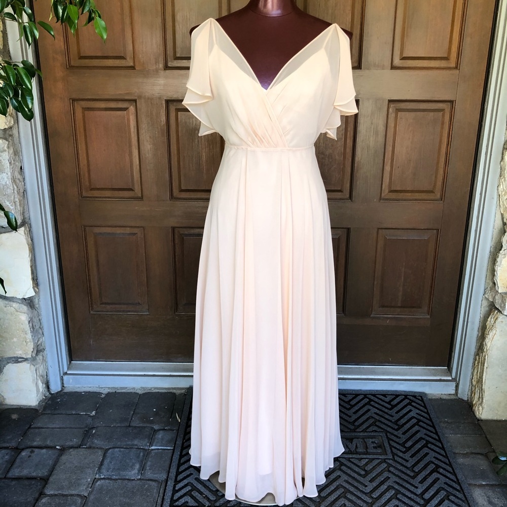 Jenny Yoo Bridesmaid Dress Cassie in Blush size 0